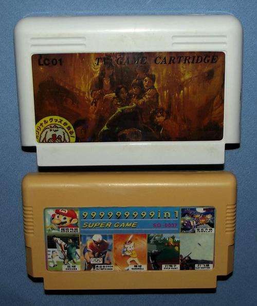 2 Old Nintendo Game Cartridges