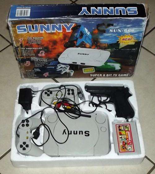 Old Sunny 8 Bit TV Game Console Set