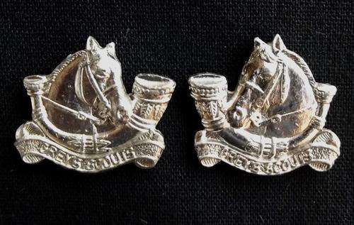 Rhodesia Grey's Scouts Mess Dress Collar Badges