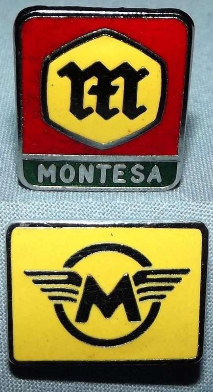 Vintage Montesa Motorcycles Metal Pin Badges