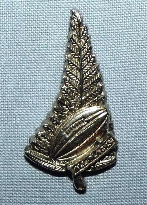 Vintage 1960's New Zealand All Blacks Rugby Lapel Pin Badge