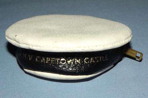 Old Union Castle Lines RMV Capetown Castle Sailor Hat Wallet