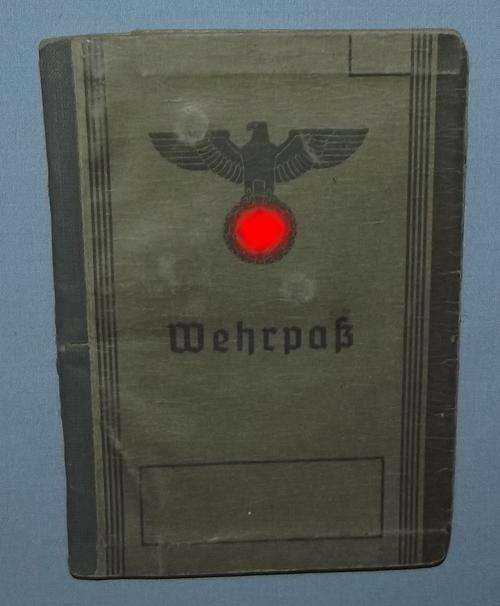 Original WW2 German Wehrpas Book