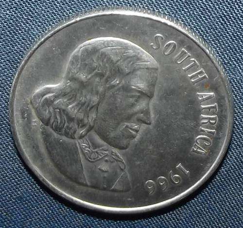 1966 South Africa R1 One Rand Silver Coin