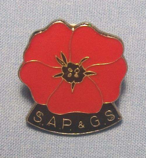 Old South African Pelargonium And Geranium Society Metal Lapel Pin Badge