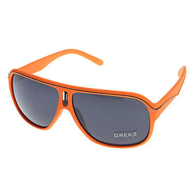 *Top Item* OREKA Flame Orange Gray Lens Sunglasses CASED