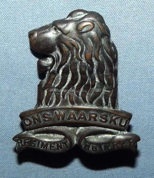 WW2 South African Regiment De La Rey Cap Badge