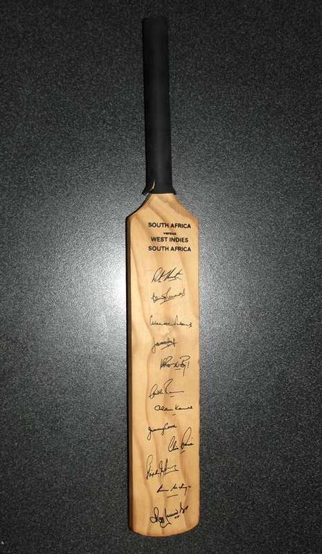 1983 West Indies Tour of South Africa Miniature Signature Cricket Bat
