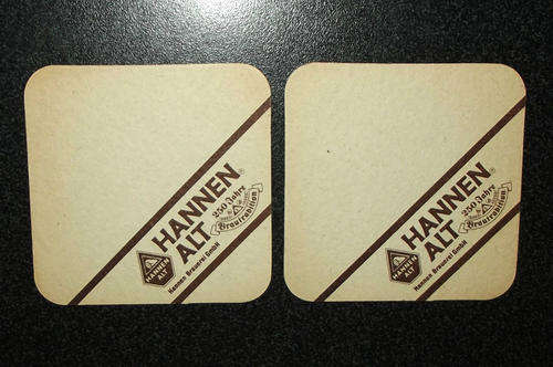 Vintage German HANNEN ALT Beer Coaster Set