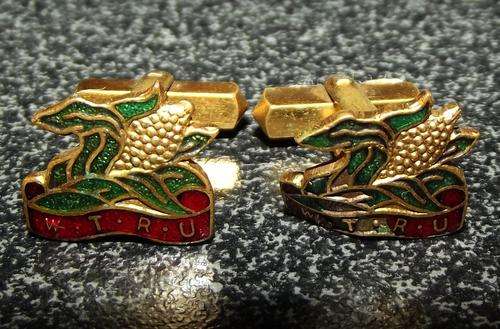 Old Wes Transvaal Rugby Unie Metal Cufflinks