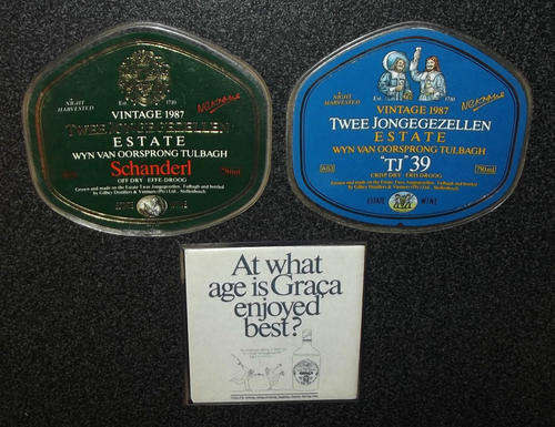 3 Old Wine Labels