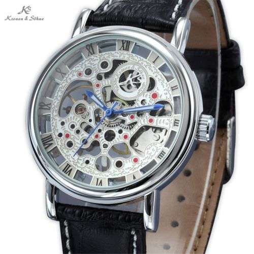 *FREE DELIVERY* KRONEN & SOHNE Roman Warrior Skeleton Automatic Mechanical Watch BOXED w/ PAPERS