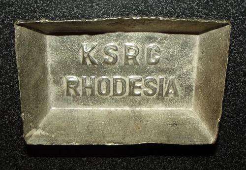 Vintage Rhodesia Kawasaki Sports Riders Club Heavy Metal Tray Dish