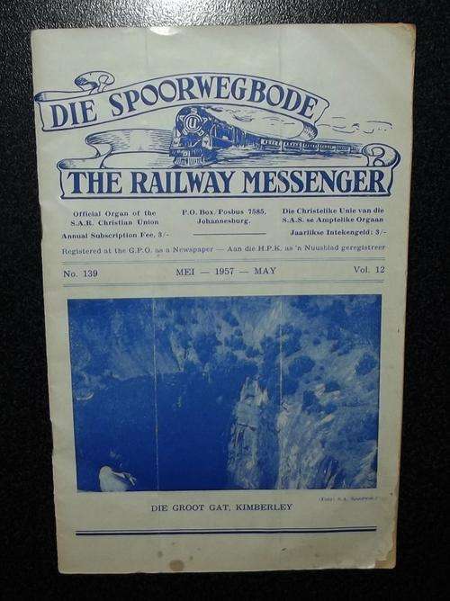 Old 1957 SAR Spoorwegbode Railway Messenger Magazine Booklet