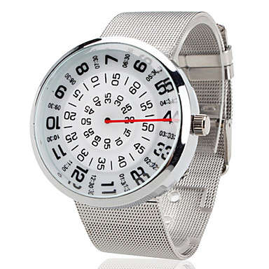 *NEW* DESIGNER Three Moving Circles Silver Quartz Unisex Watch FREE DELIVERY