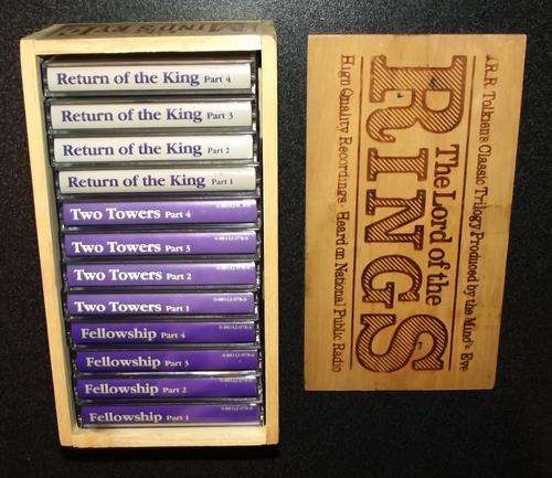 JRR Tolkien Lord of the Rings Audio Cassette 12 Piece Boxed Set