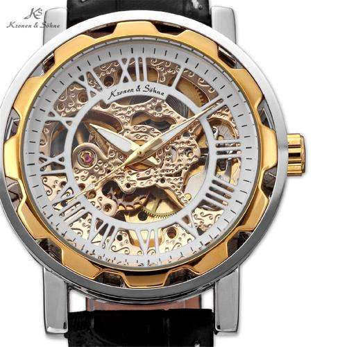 *FREE DELIVERY* KRONEN & SOHNE Roman Skeleton Automatic Mechanical Watch BOXED w/ PAPERS