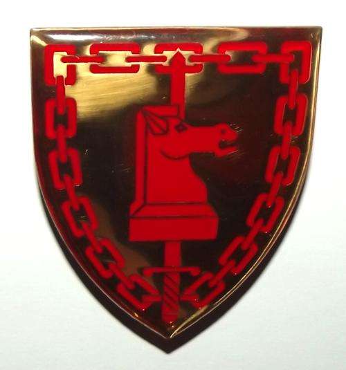 SADF Army Battle School Metal Shoulder Flash
