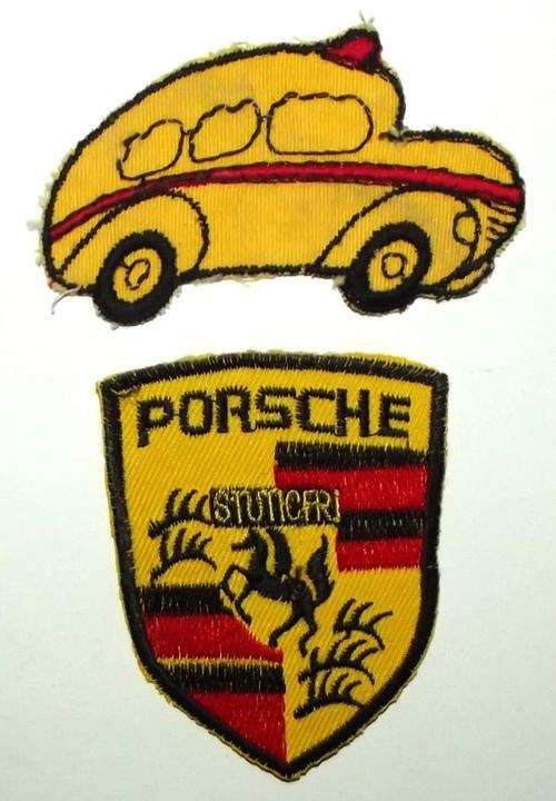 Vintage PORSCHE Automobile Patch Badges