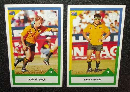 1992 Rugby Australia vs South Africa Players Collectors Cards