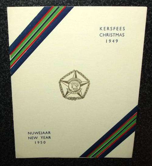 1949 SA 1st Battalion Regiment Botha Christmas Card