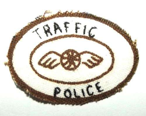 Old Traffic Police Patch Badge
