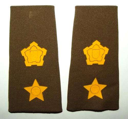 SADF Army Commandant Nutria Rubber Rank Pair