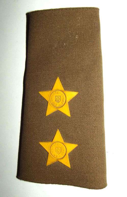 SADF Army Lieutenant Nutria Rubber Rank