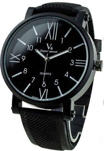 *TOP ITEM* V6 Super Speed Black Dial Quartz Watch FREE DELIVERY