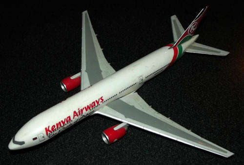 Old Kenya Airways Boeing 777-200 Aircraft Model