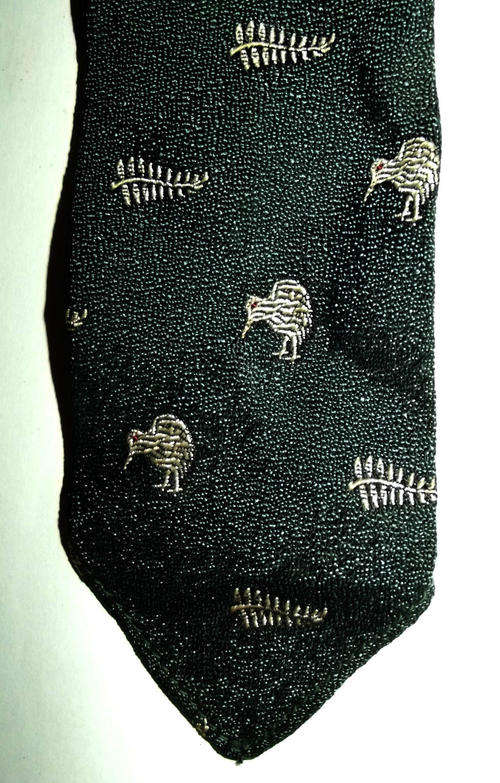 Very Old New Zealand Kiwi All Blacks Rugby Tie