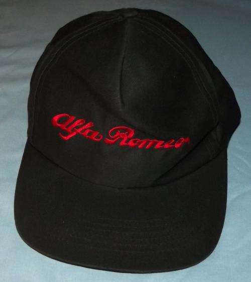Old Alfa Romeo Black Advertising Cap