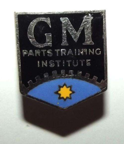 Old GM General Motors Parts Training Institute Buttonhole Badge