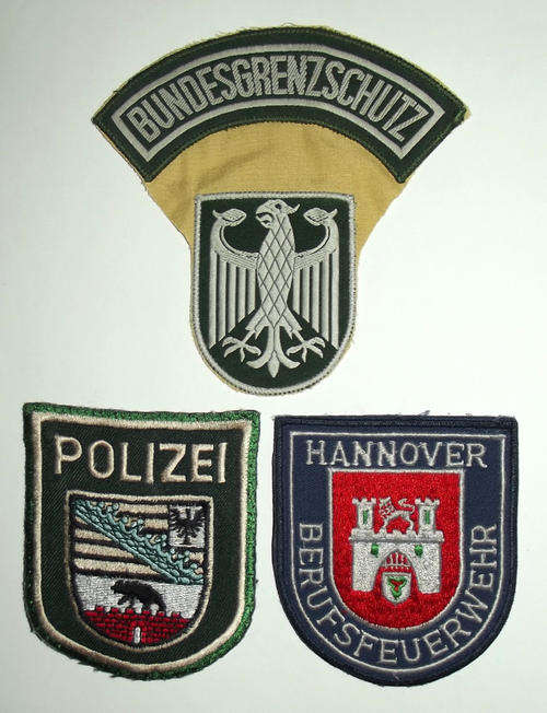German Federal and State Police Arm Patch Badge Lot