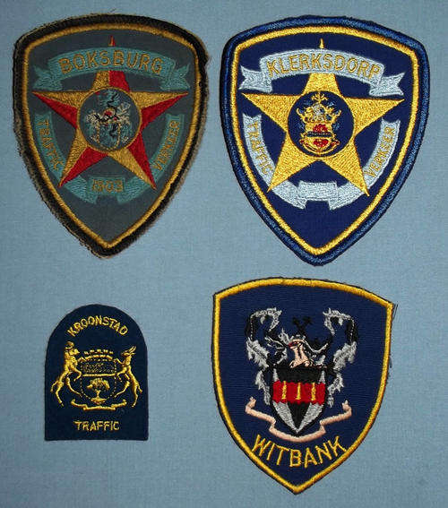 Old SA Traffic Police Arm Patch Badge Lot