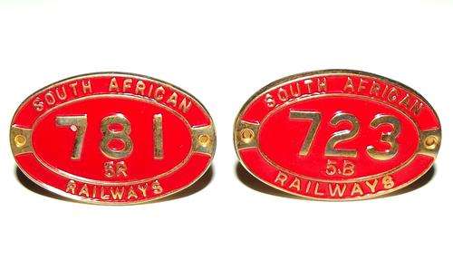 Old SAR Railways Locomotive Enamel Metal Cufflinks