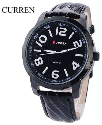*FREE COURIER* CURREN Black Hawk Quartz Leather Strap Men's Watch BRAND NEW w/ TAGS
