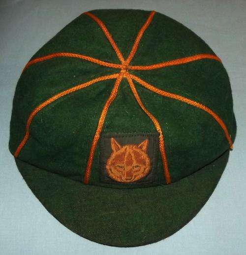 Old South African Boy Scouts Cub Scouts Green Insignia Cap