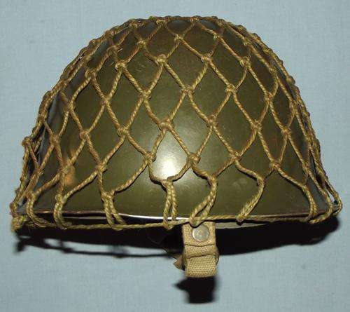 1970's SADF Army "Staaldak" Green Steel Helmet + Netting + Inner