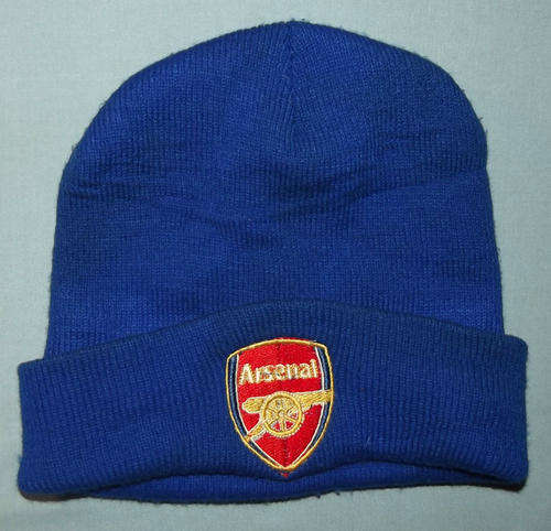 Old ARSENAL Soccer Football Blue Beanie Cap