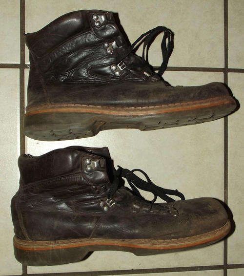 Old Military Style Northway Insulated Brown Leather Boots