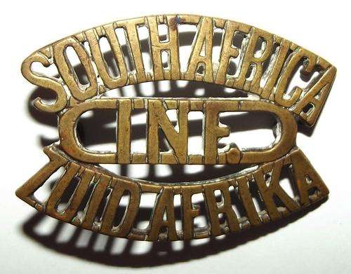 WW1 1st South African Infantry Brigade Brass Shoulder Title Badge