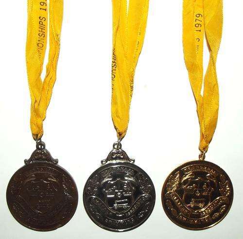 Set of 1979 Transvaal Swimming Championship Medals