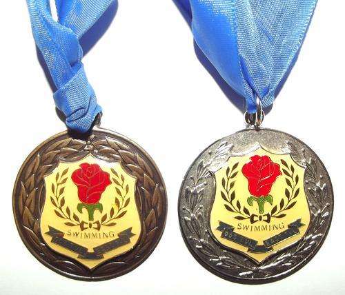 2 Old Eastern Transvaal Swimming Medals