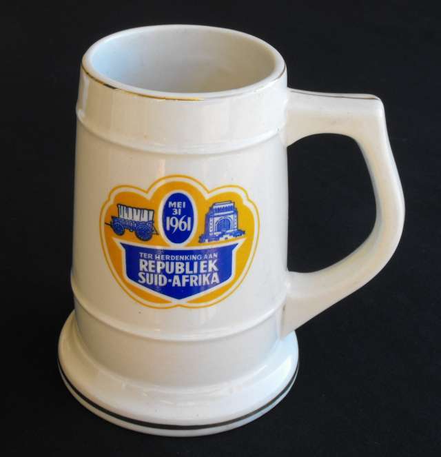 OLD REPUBLIEK SUID AFRIKA 1961 BEER MUG