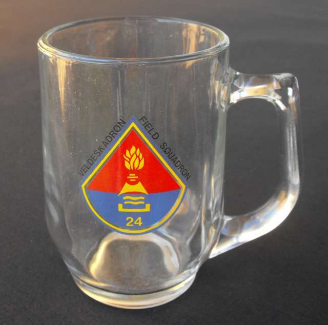 SADF 24 FIELD SQUADRON GLASS MUG