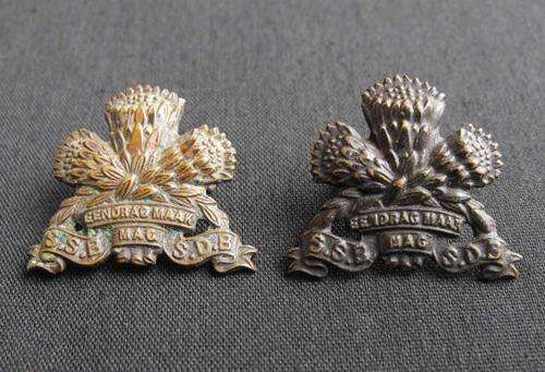 WW2 SA SPECIAL SERVICES BATTALION METAL COLLAR BADGES