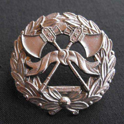 SA FIRE BRIGADE METAL CAP BADGE