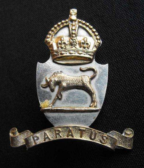 SA MILITARY COLLEGE BI METAL CAP BADGE