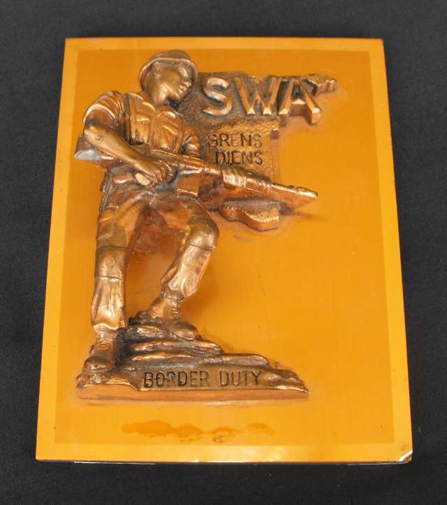 SADF SWA BORDER DUTY / GRENSDIENS PLAQUE